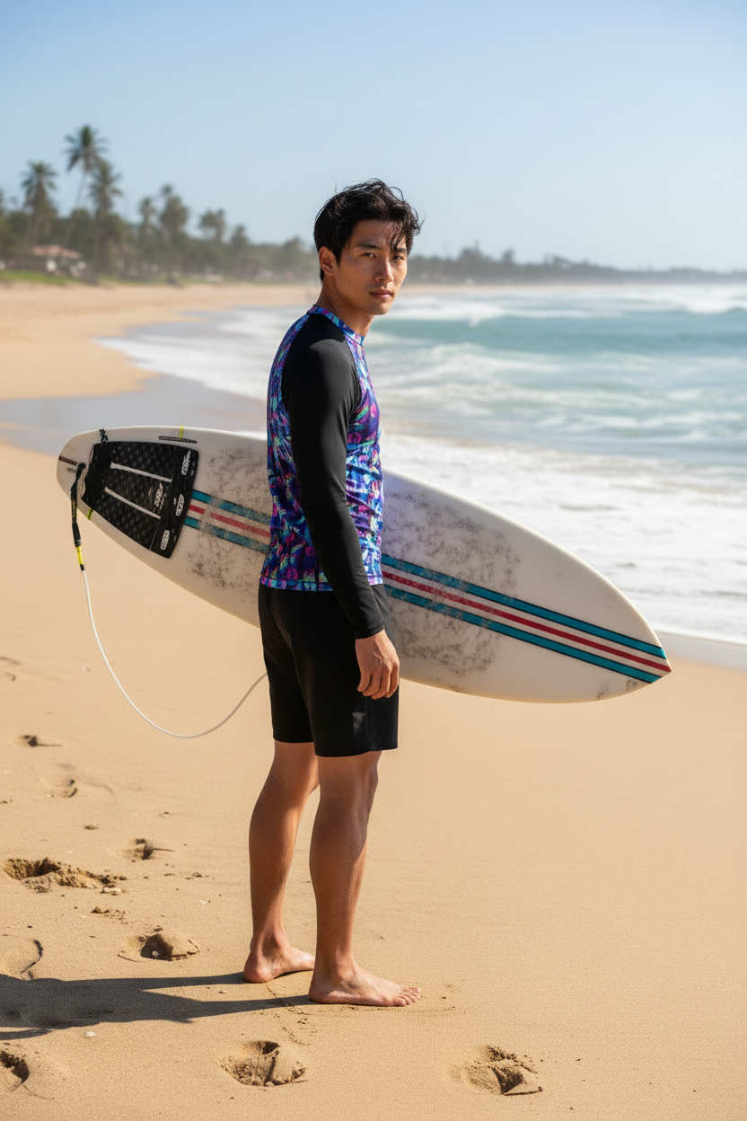 LATE NIGHT TAKE OUT • Rashguard • Men • Black Sleeves