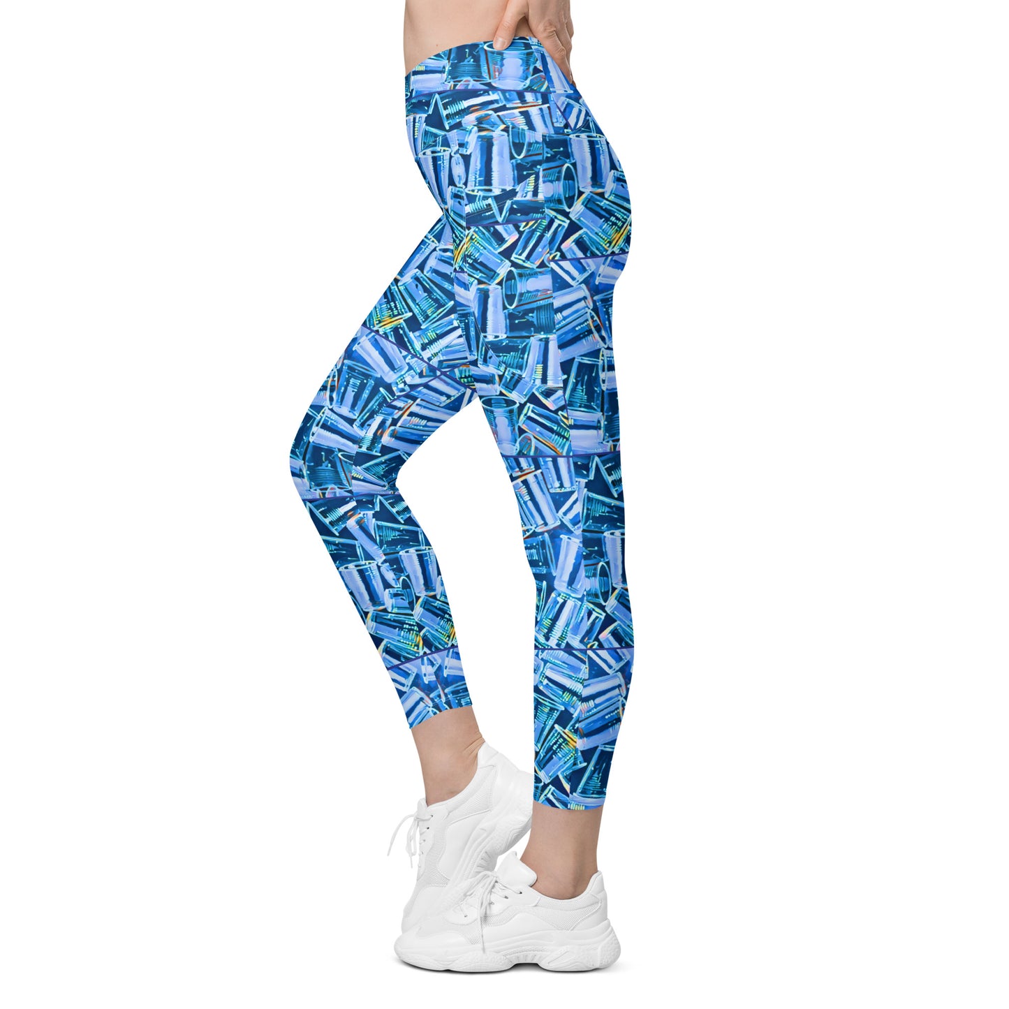 PLASTIC PICNIC BLUES - SUPcycled leggings