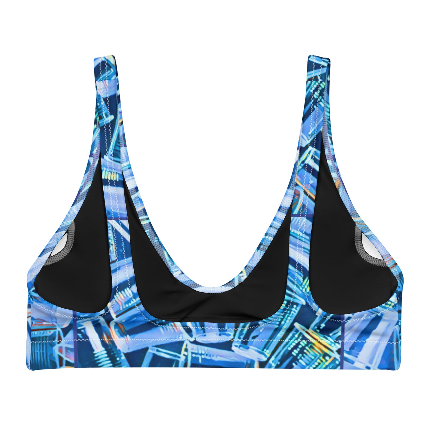 PLASTIC PICNIC BLUES - SUPcycled bralette