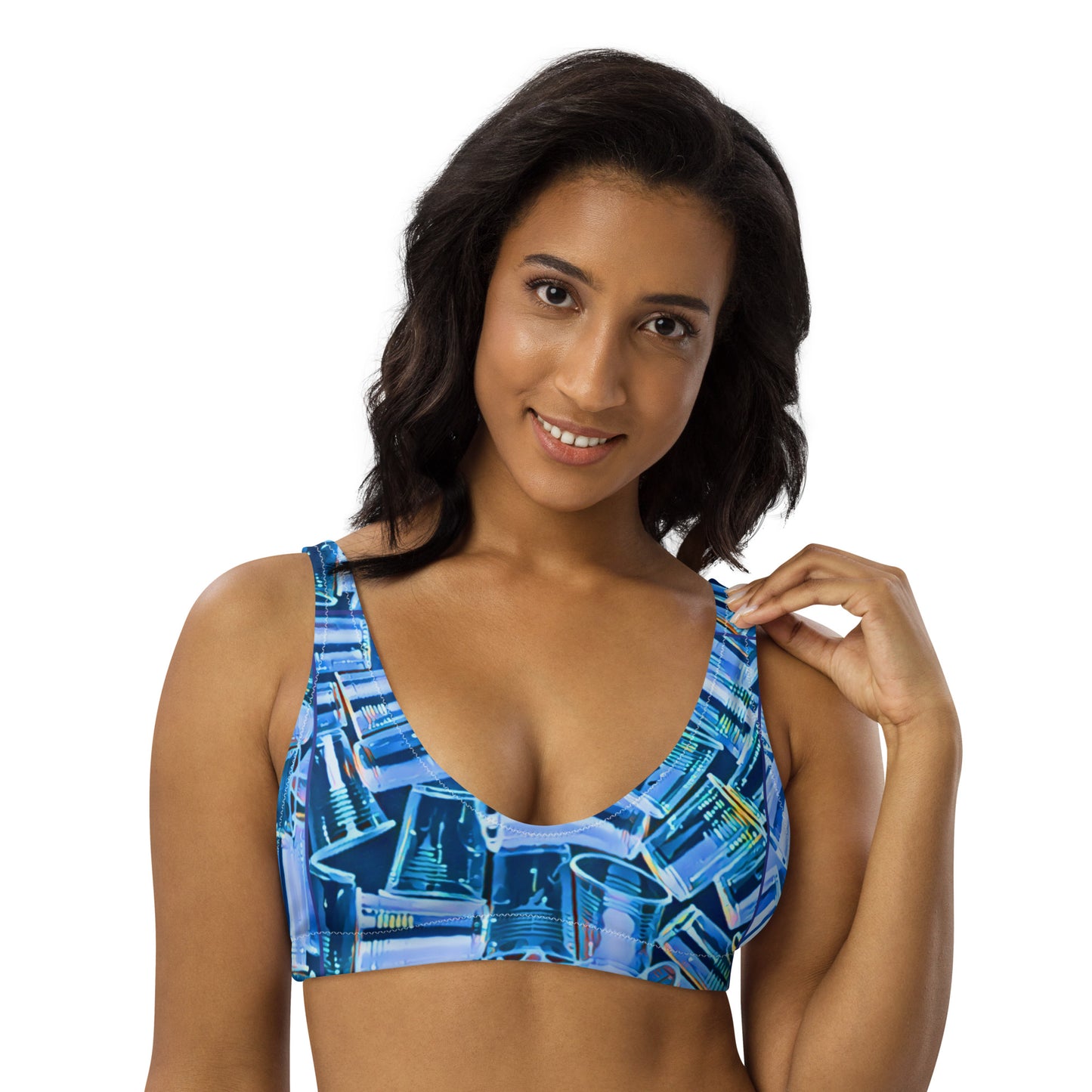 PLASTIC PICNIC BLUES - SUPcycled bralette