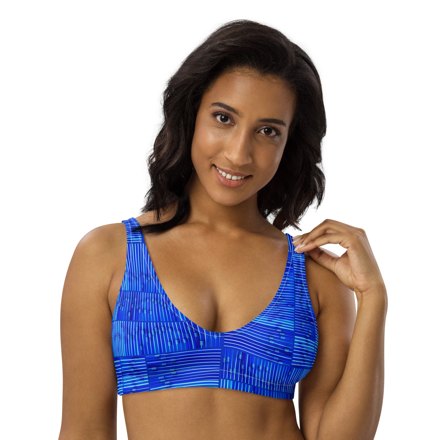 BENDY STRAW BLUES - SUPcycled bralette