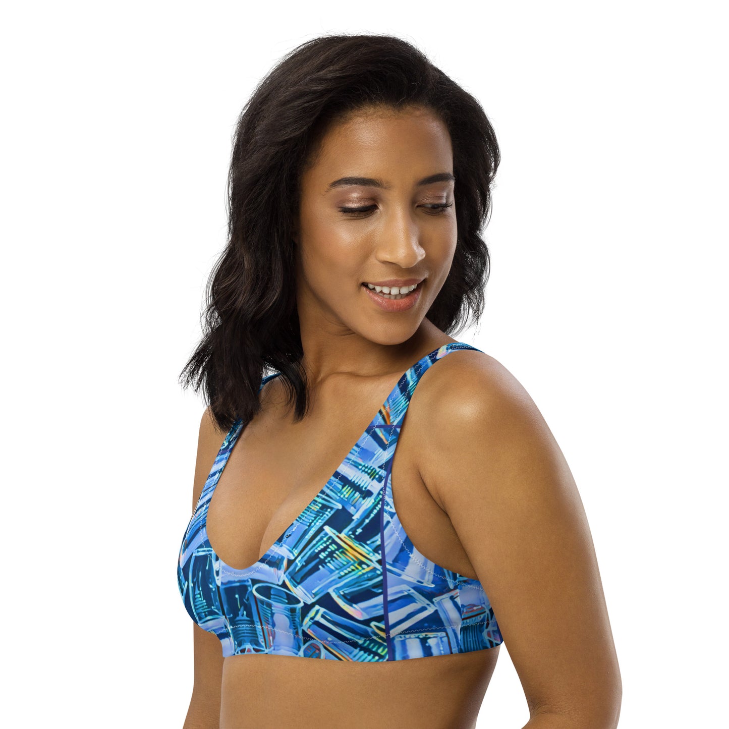 PLASTIC PICNIC BLUES - SUPcycled bralette