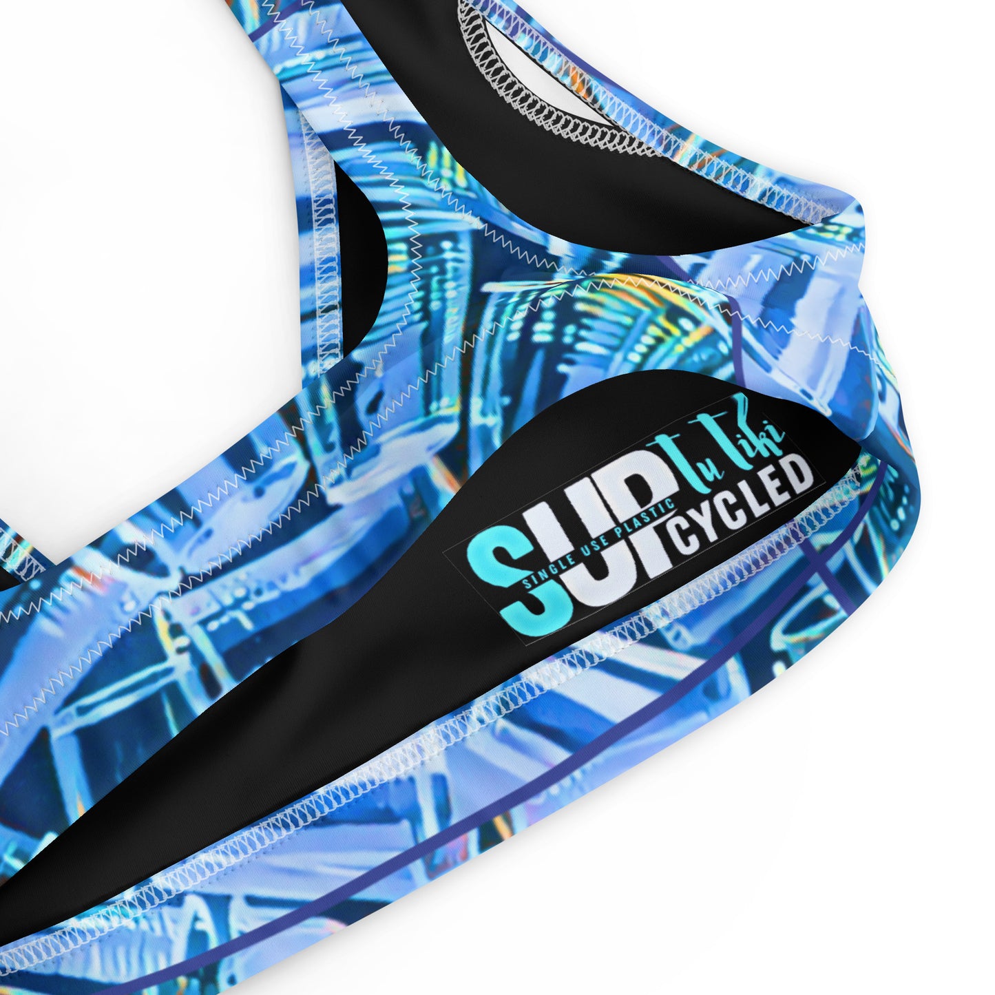 PLASTIC PICNIC BLUES - SUPcycled bralette