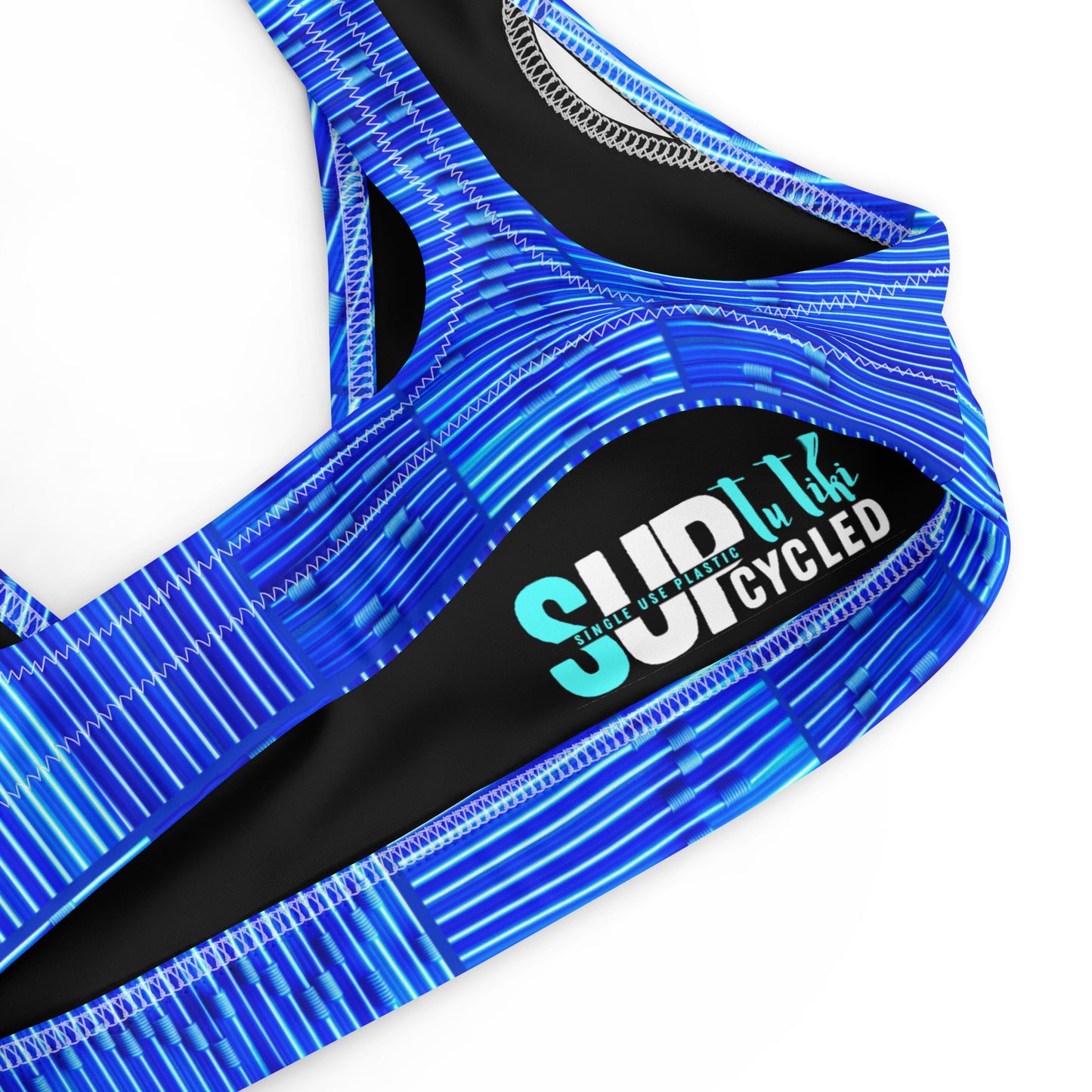 BENDY STRAW BLUES - SUPcycled bralette