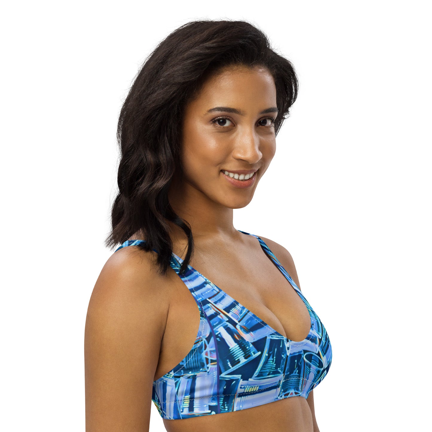 PLASTIC PICNIC BLUES - SUPcycled bralette
