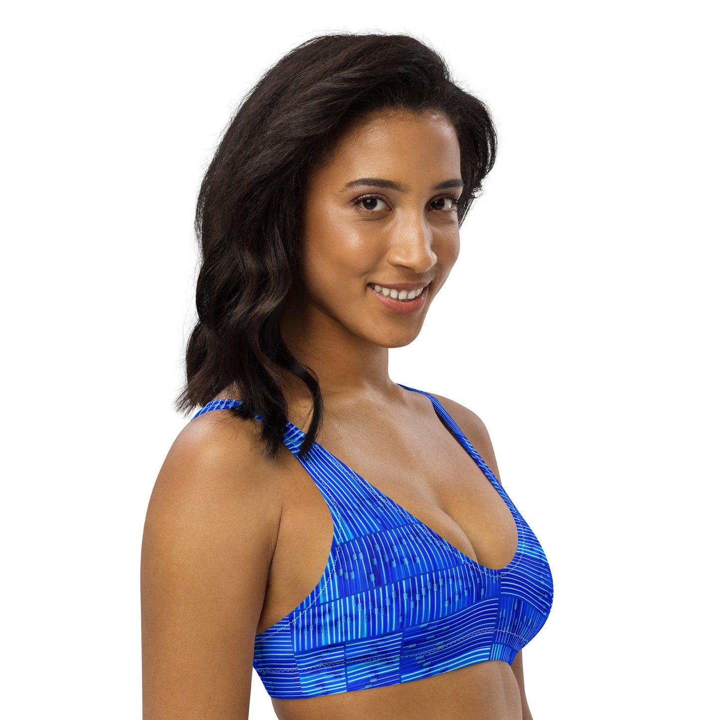 BENDY STRAW BLUES - SUPcycled bralette