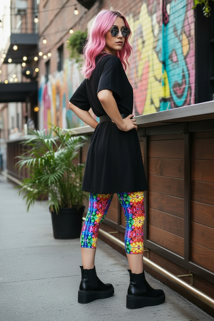 BOTTLE CAPS • High Waist • Capri