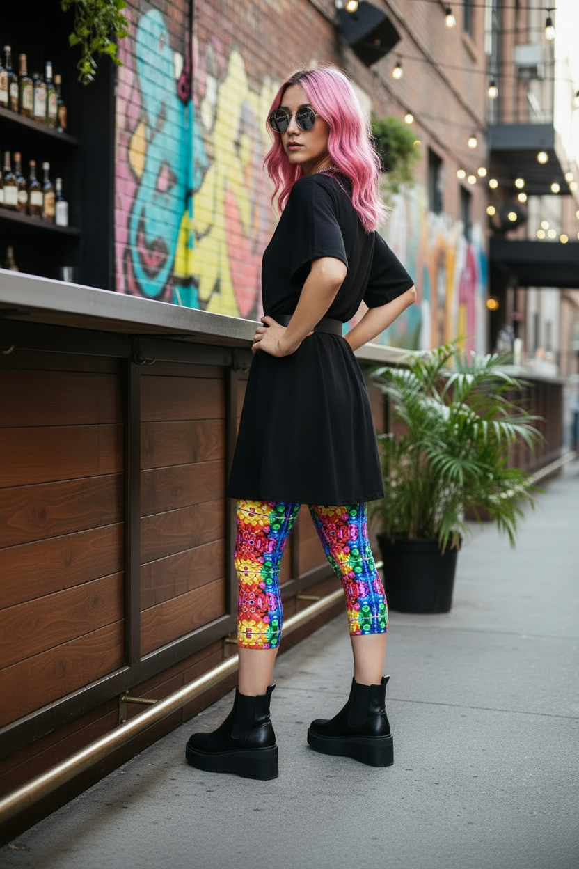 BOTTLE CAPS • High Waist • Capri
