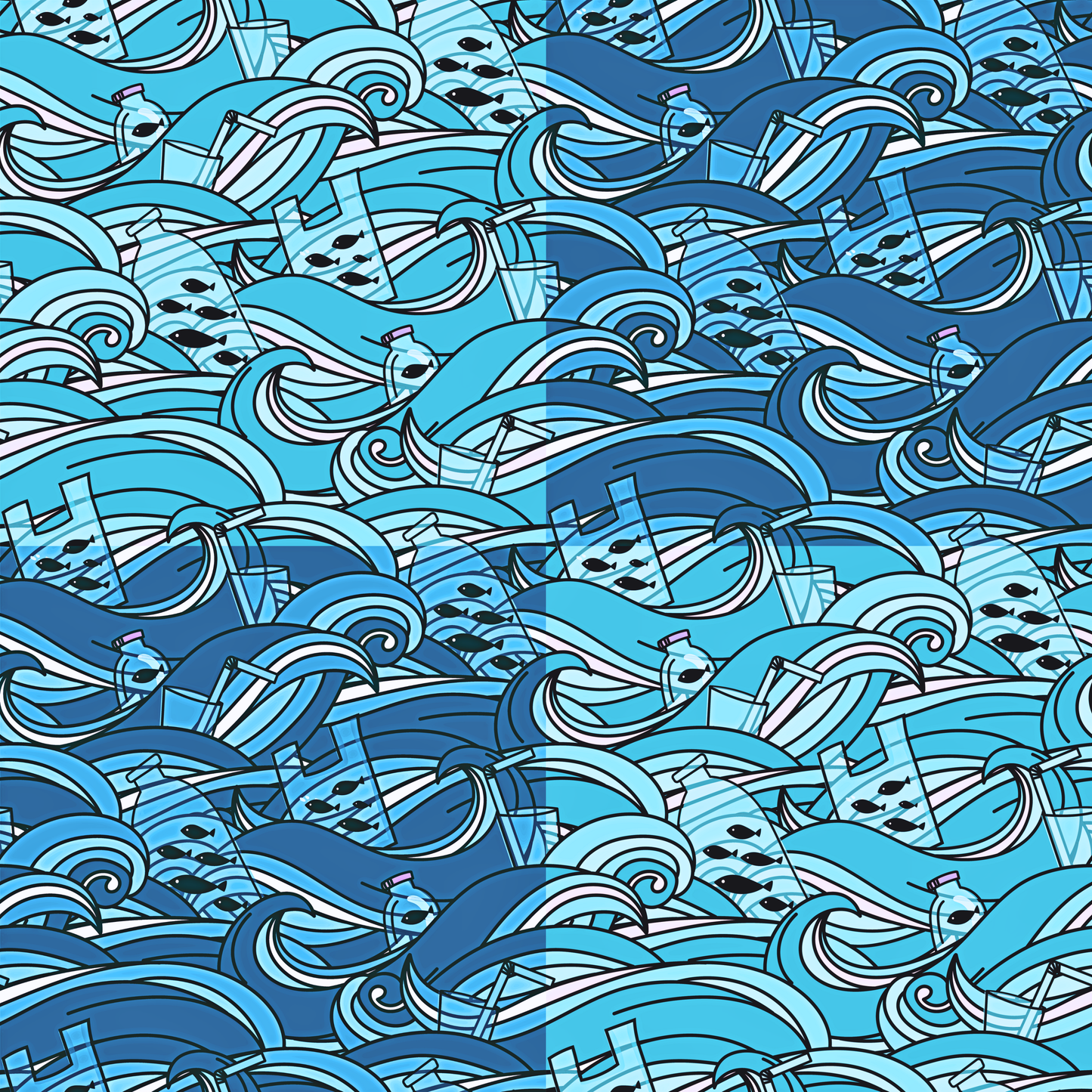 KILLER WAVES • Swim-To-Sup • Quick Dry • Button-Up