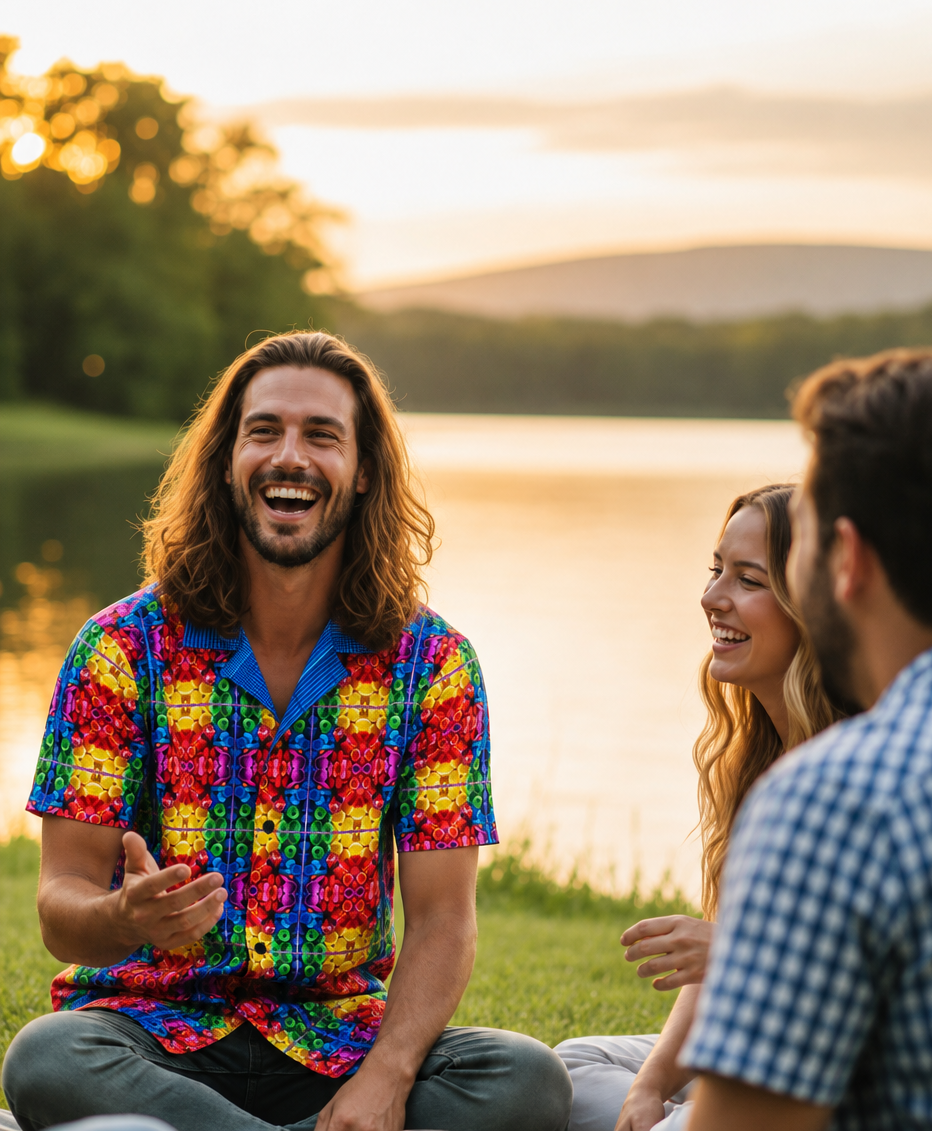 BOTTLE CAPS • Swim-To-Sup • Quick Dry • Button-Up