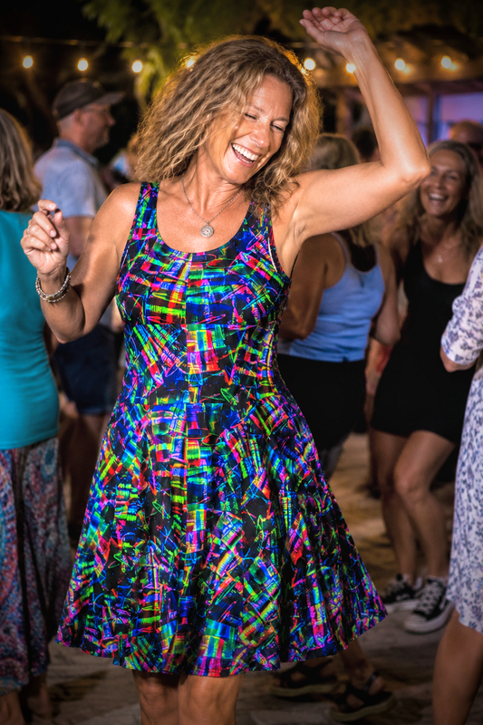 PARTY CUPS • Sleeveless Swing Dress