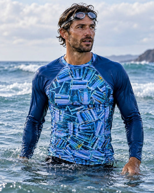 PLASTIC PICNIC BLUES • Rashguard/Base layer • Men