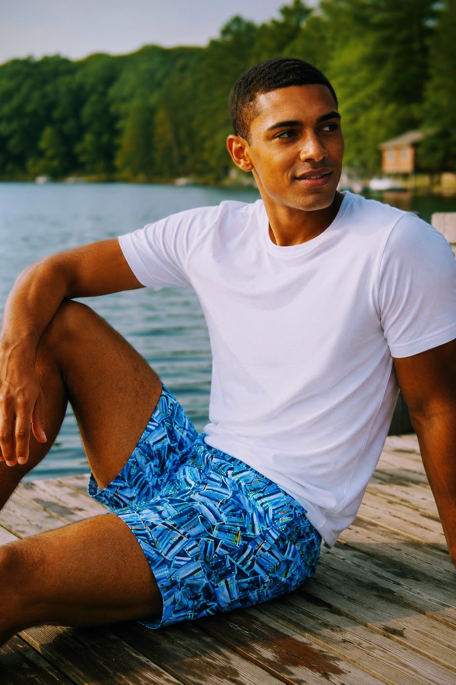 PLASTIC PICNIC BLUES • Swim Trunks