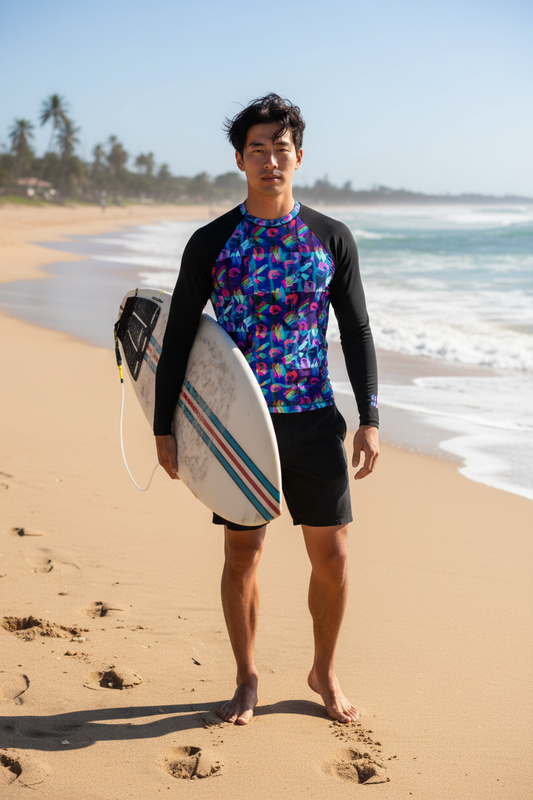 LATE NIGHT TAKE OUT • Rashguard/Base layer • Men • Black Sleeves
