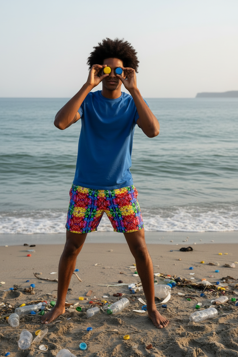 BOTTLE CAPS • Swim Trunks