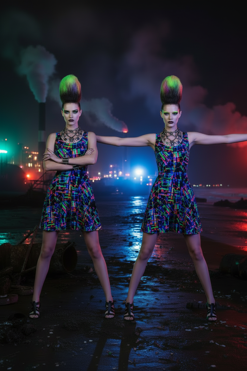 PARTY CUPS • Sleeveless Swing Dress