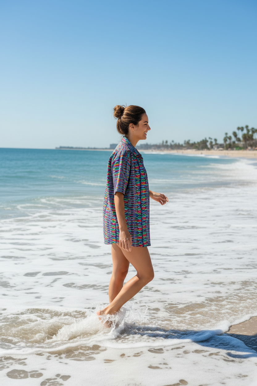 FOR HERE OR TO GO? • Swim-To-Sup • Quick Dry • Button-Up