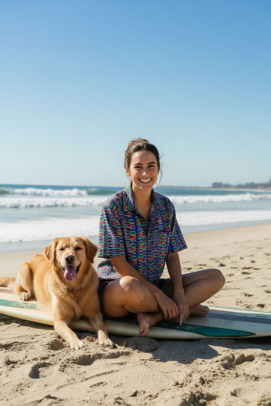 FOR HERE OR TO GO? • Swim-To-Sup • Quick Dry • Button-Up