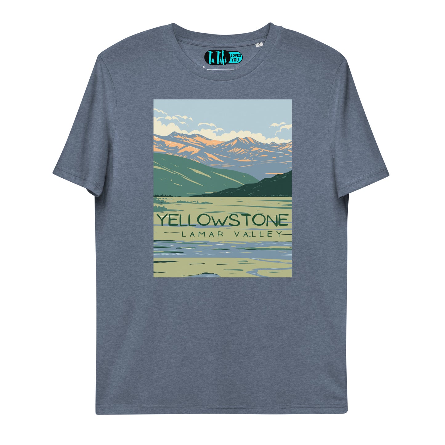 Organic Cotton YELLOWSTONE National Park Classic Tee: Lamar Valley