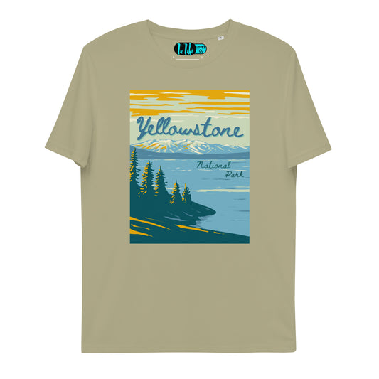 Organic Cotton YELLOWSTONE National Park Classic Tee: Lake Yellowstone