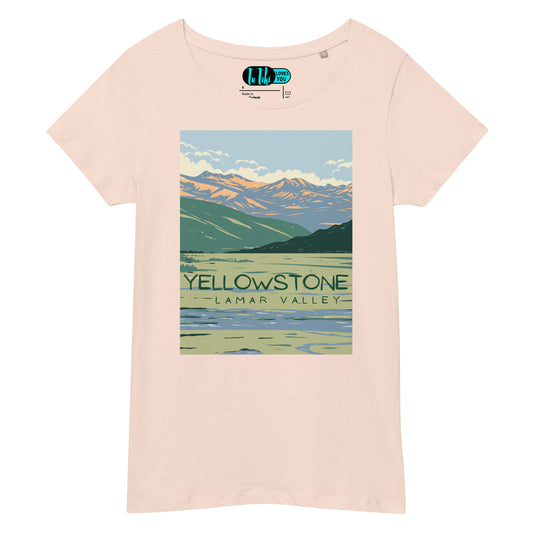 Organic Cotton YELLOWSTONE National Park Tee: Lamar Valley