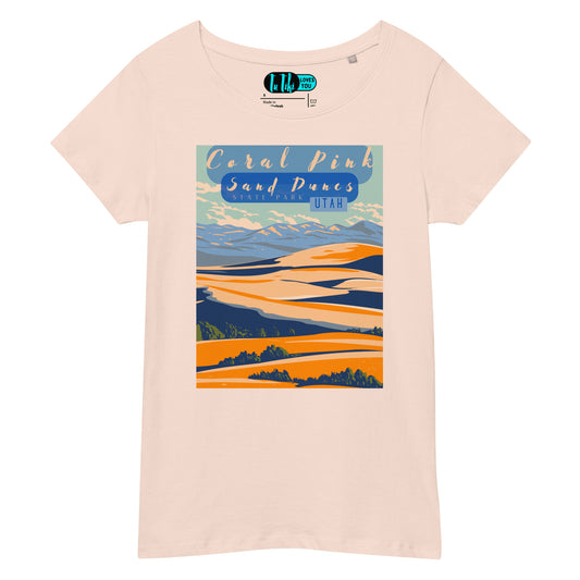 Organic Cotton UTAH Tee: Coral Pink Sand Dunes