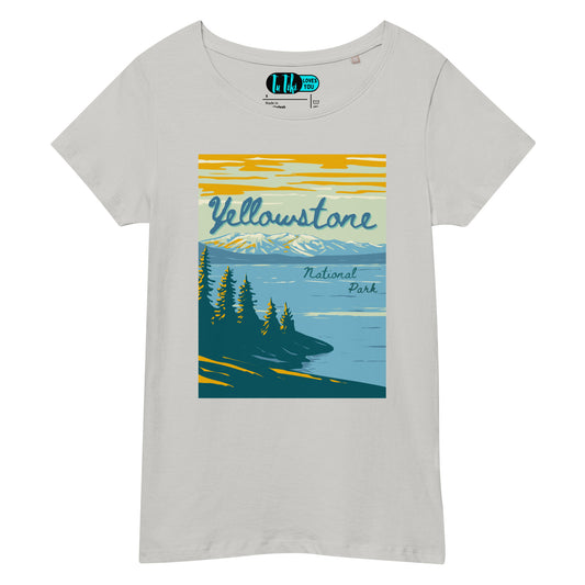 Organic Cotton YELLOWSTONE National Park Tee: Lake Yellowstone