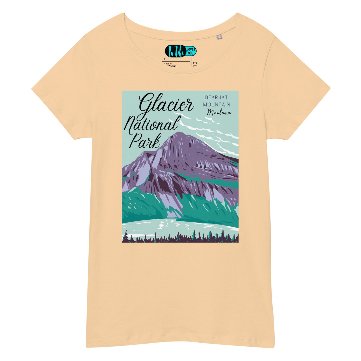 Organic Cotton GLACIER National Park: Bearhat Mountain